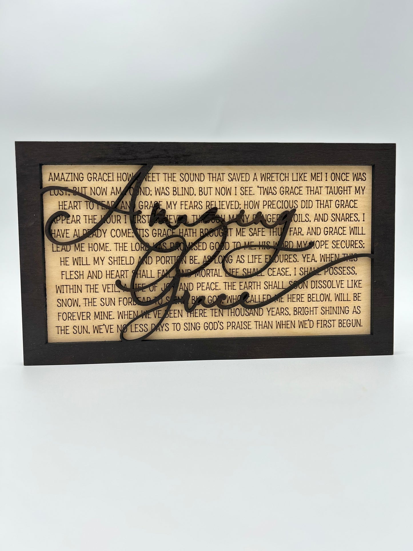 Amazing Grace Wood Wall Decor