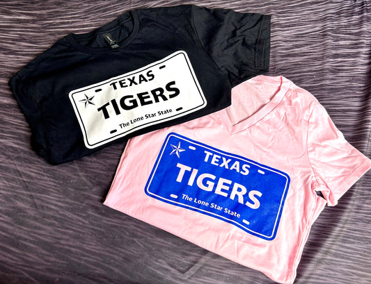 Tigers License Plate Tee